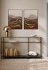 Chocolate Mountains Real Rose Gold Set Of 2 Posters 50x70cm